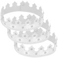 thumbnail image 1 of Cosplay Crown 3Pcs Silver Cloth Birthday Hairband for Women with Elegance, 1 of 5
