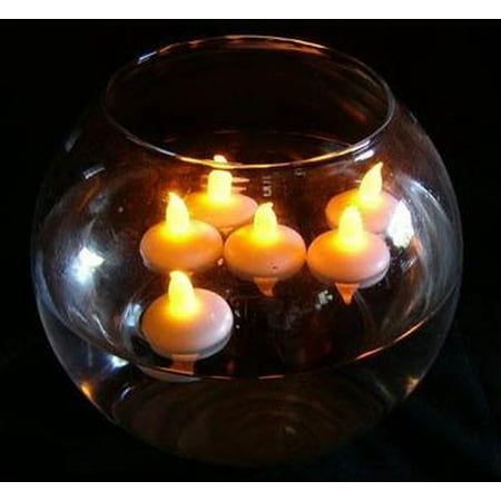 Decorations At Home 12Pcs Waterproof Christmas Floating Flameless Led Tealight Tea Candles Light Wedding Birthday Party Decoration Battery Operated, Material : By Garden at Home ()