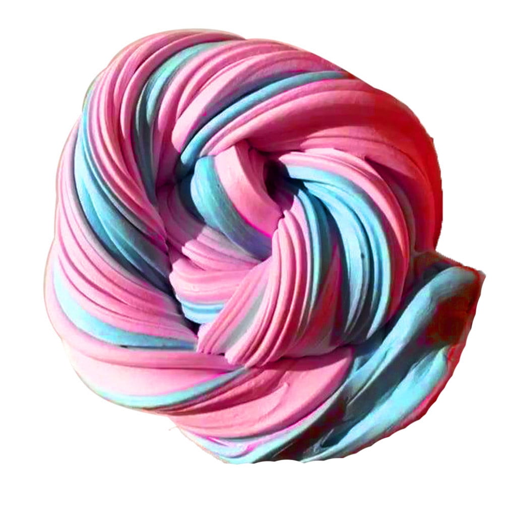 Pink Fluffy Floam Slime 6 oz Stretchy Homemade Sensory Toy Stress Relief 