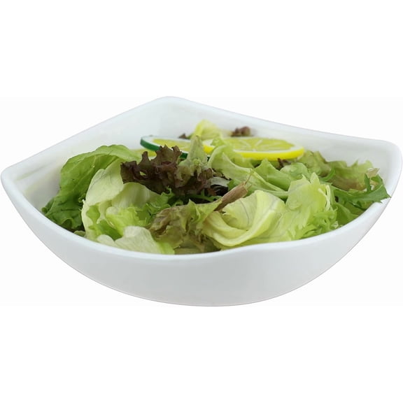 2 Pack Ceramic Bowls with Square Shaped for Serving Cooking Baking Salad Pasta Noodles Cereal Stew Portioning Meals, Size L7.5 x W7.5