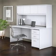 thumbnail image 2 of Studio C 72W Office Desk with Hutch and Drawers in White - Engineered Wood, 2 of 9
