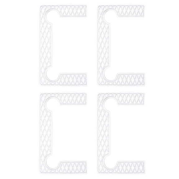 Uxcell 4Pack Glass Hinge, Plastic Glass Door Hinge Replacement Parts, Transparent