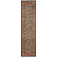 thumbnail image 5 of SAFAVIEH Mahal Napier Oriental Area Rug, Navy/Red, 3' x 3' Round, 5 of 7