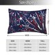thumbnail image 2 of Fotbe Red White Blue Fireworks 1 Funda de Almohada Decorativa Estilo Occidental, Lujo en Algodón, Fundas para Almohadas King, Cojín Estampado para Decoración del Hogar-16"x24", 2 of 6