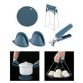 thumbnail image 6 of Kitchen Anti Scalding Set Heat Resistant Durable, Cooking Gadgets, Lifting Tools, for Moving Hot Plate or Bowls Multipurpose blue, 6 of 9