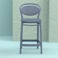 thumbnail image 2 of Compamia Marcel Tabouret de Comptoir Contemporain en Résine pour Intérieur et Extérieur Gris Foncé, 2 of 6