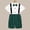 Green, variant on Toddler Boys Outfits Set Kids Summer British Style Short Sleeved Shirt Suspenders Shorts Bow Tie 4Pc Children Performance Suit Mint Green 3-4T