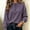 Purple, variant on Henley Sweatshirt Women's Henley Sweatshirt Button Front Long Sleeve Puff Sleeve Pullover Top
