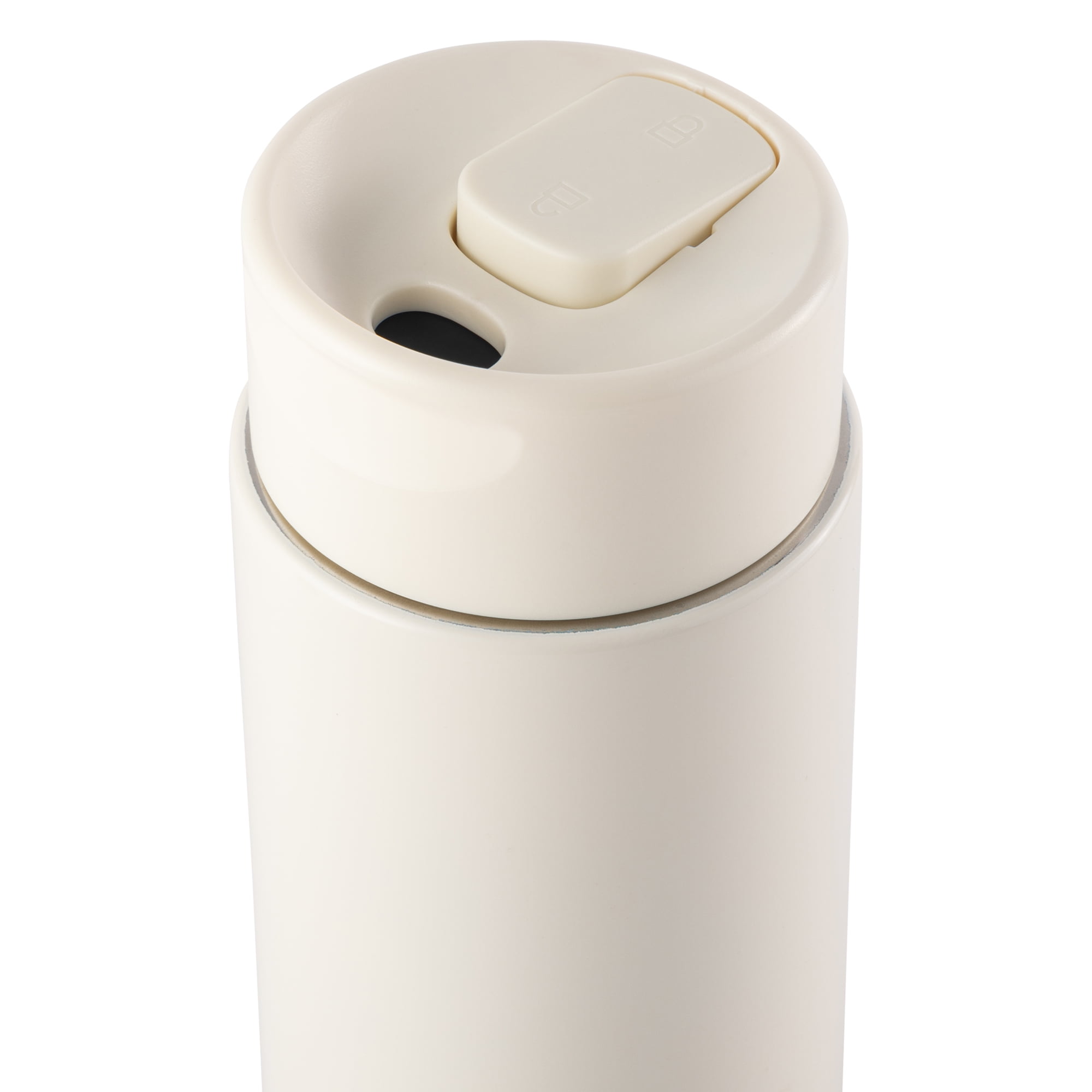 Thyme & Table 22 fl oz Stainless Steel Coffee Tumbler, Cream
