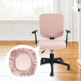 thumbnail image 3 of XINQIHANG Removable Computer Chair Slipcovers,Stretchable Chair Seat Cushion Protector,Elastic Office Chair Cover, for Computer,Desk,Office Hotel, Pink, 3 of 7