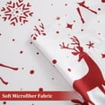 thumbnail image 4 of Christmas Bed Sheets King, Soft Brushed Microfiber Bed Sheet Set, 16 Inches Deep Pocket Fitted Sheet Winter Holiday Sheets Set (Red Reindeern, King), 4 of 8