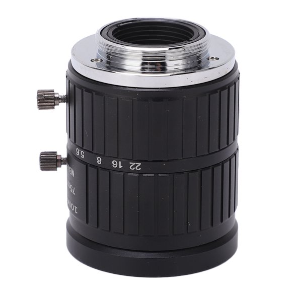 Lente de Zoom Fijo, Lente de Cámara HD de 75 mm de Distancia Confo Con Iris Manual para cámara