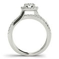 thumbnail image 2 of 14k White Gold Diamond Engmt Ring Split Shank Design 1 1/2 cttw Size 9, 2 of 3