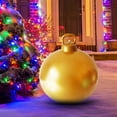 thumbnail image 4 of 24 Inch Giant PVC Inflatable Christmas Ball Ornaments, Outdoor Large Xmas Blow Ball Decorations for Christmas Themed Party Ornaments (1 PC, Gold), 4 of 7