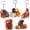 5pcs, variant on Funny Boxing Monkey Acrylic Keychain, Cute Gorilla Orangutan Bag Charm, Playful Animal Keyring for Backpack Purse Car Keys, Y2K Aesthetic Gift