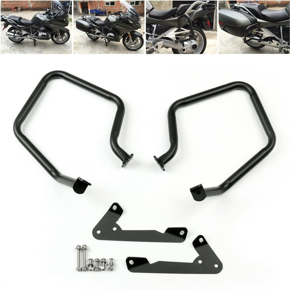Mad Hornets Rear Engine Guard Crash Bars For BMW R 1200 RT R1200RT 2014-2016 Black