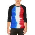 thumbnail image 1 of Color Me French Mens Raglan T Shirt White-Black X-LG, 1 of 2