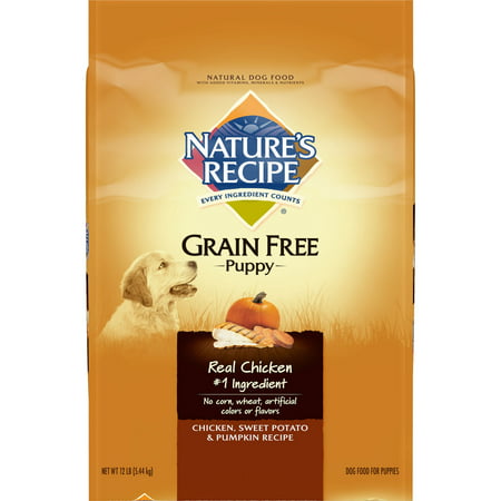 Nature's Recipe Grain Free Puppy Chicken, Sweet Potato & Pumpkin Recipe Dry Dog Food, (Best Dry Dog Food For Puppies)