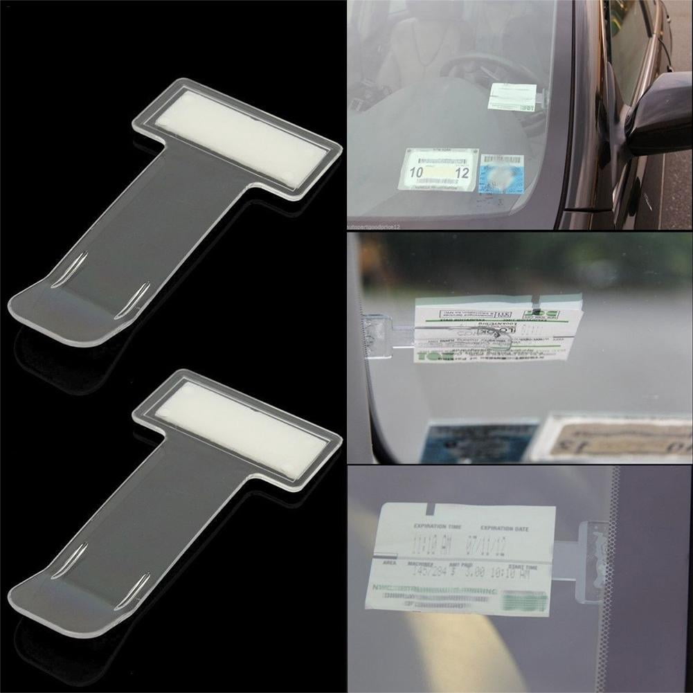 Dettelin 2PCS/Pack Plastic Car Ticket Holder Parking