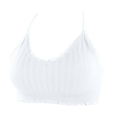 

zuwimk Bras For Women Plus Size Women s Blissful Benefits Cool and Dry Wireless Lightly Lined Comfort Bra White One Size