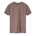 thumbnail image 2 of Ceisia Men's Slim Fit Crew Neck Short Sleeve T-Shirt High Stretch German Velvet Athletic Top Coffee S Gifts, 2 of 5