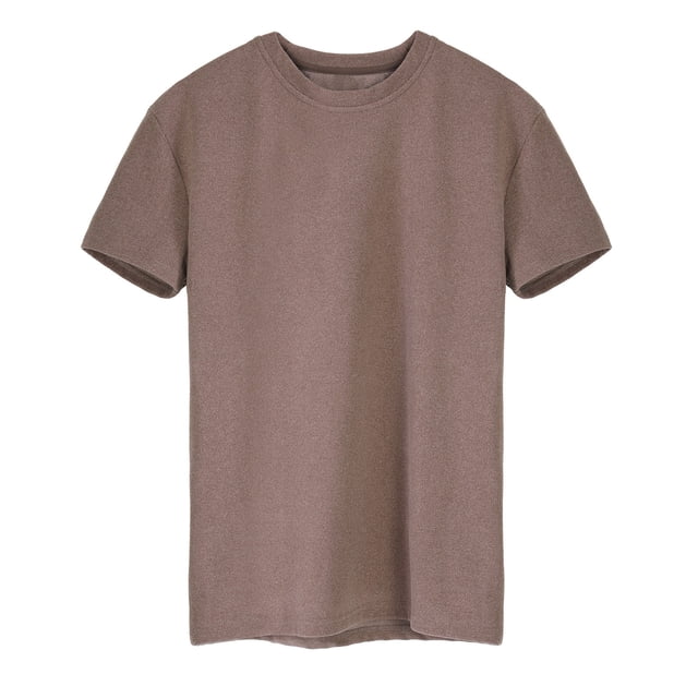 Mens Casual Camisetas Línea de Color Sólido Costura Alta Elástica Deportes Terciopelo Transpirable Cuello Redondo de Manga Corta Camiseta Superior