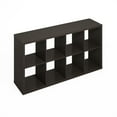 thumbnail image 4 of Furinno HERMITE 8 Cube Kitchen Island with Storage Bakers Rack in Black Oak, 4 of 7