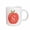 White, variant on 3drose, Monogram Letter S Inside a Red Apple on a White Background., 11oz Mug