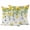 Yellow Green White, variant on Lemon Eucalyptus Outdoor Pillow Covers 26x26 Set of 2,Waterproof Patio Throw Pillowcase Protectors,Farm Flower Fruit Country Boho Summer Decorative Pillow Shams Cushion Covers for Seat Bed Couch Sofa