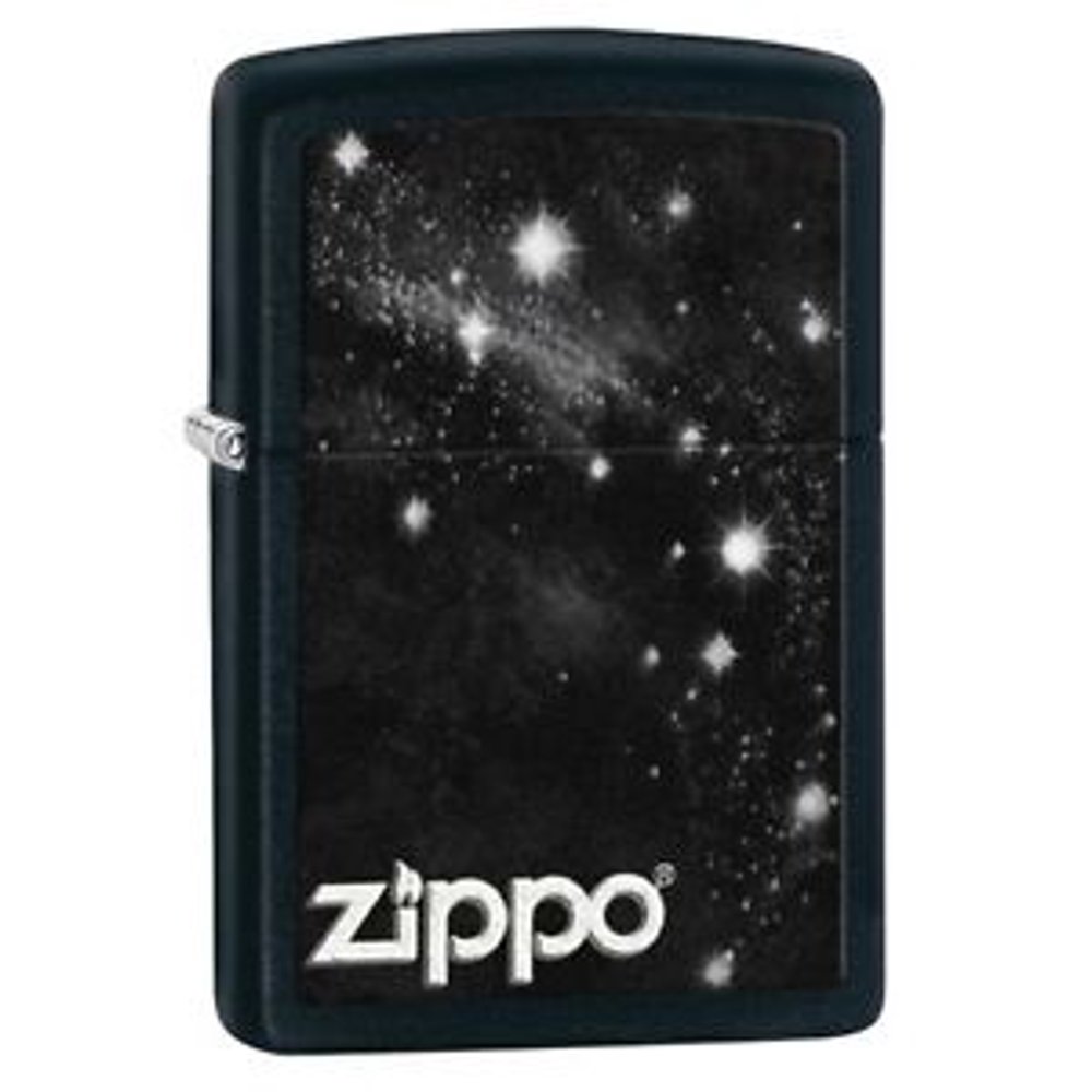 Zippo Galaxy Black Matte Windproof Lighter 28433 New