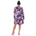 thumbnail image 3 of Plus Size Floral Long Sleeve Skater Dress, 3 of 3