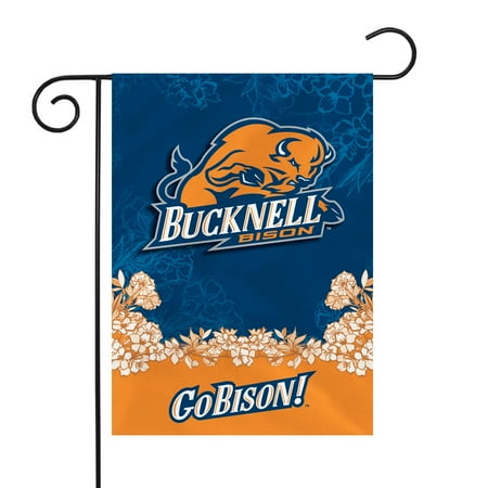 NCAA Bucknell Bison Primary 13  x 18  Double Sided Garden Flag