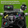 thumbnail image 4 of VIBESPARK 24 Volt Ride on Toys, 2-Seater Ride on Cars with Remote Control, 2WD/4WD Switchable Electric Car for Kids w/ Bluetooth, 800W Power Car Wheels, Music, MP3, Suspension, Black, 4 of 9