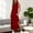*Red, variant on ClodeEU Women's Sleeveless V Neck Maxi Dress with Pockets and Side Slit, Casual Loose Fit Long Dress Army Green,Women's Plus L