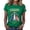 Green, variant on Minjewel 4th of July Shirts Women, Round Neck Printed Pullover, 250 Years America Liberty Patriotic Letter Casual Tee,Red L
