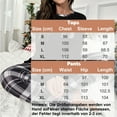 thumbnail image 6 of MecTo Women Pajamas Sets, Lady Paid Pants Long-Sleeved PJ, Black, 2 piece, Size M, 6 of 9