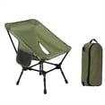 thumbnail image 4 of Silla Plegable para Acampar Al Aire Libre, Picnic, Senderismo, Viaje, Mochila, Playa, Luna, Pesca, Silla Portátil, Color Verde, 4 of 10
