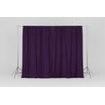 thumbnail image 3 of Solid Poplin Window Curtain or Photography Backdrop 58" Wide - Plum, 3 of 5