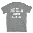 thumbnail image 1 of South Roxana Illinois Classic Established Men's Cotton T-Shirt, 1 of 1