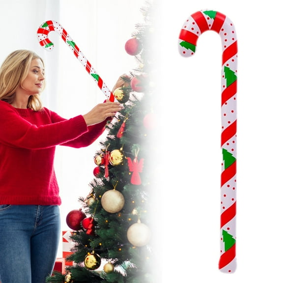 Inflatable Candy Canes,Christmas Inflatable Candy Canes Balloons,35.4 Inch Red Green Jumbo Candy Canes for Christmas Holiday Indoor Outdoor Party House Yard Lawn Wedding Decor,1PCS
