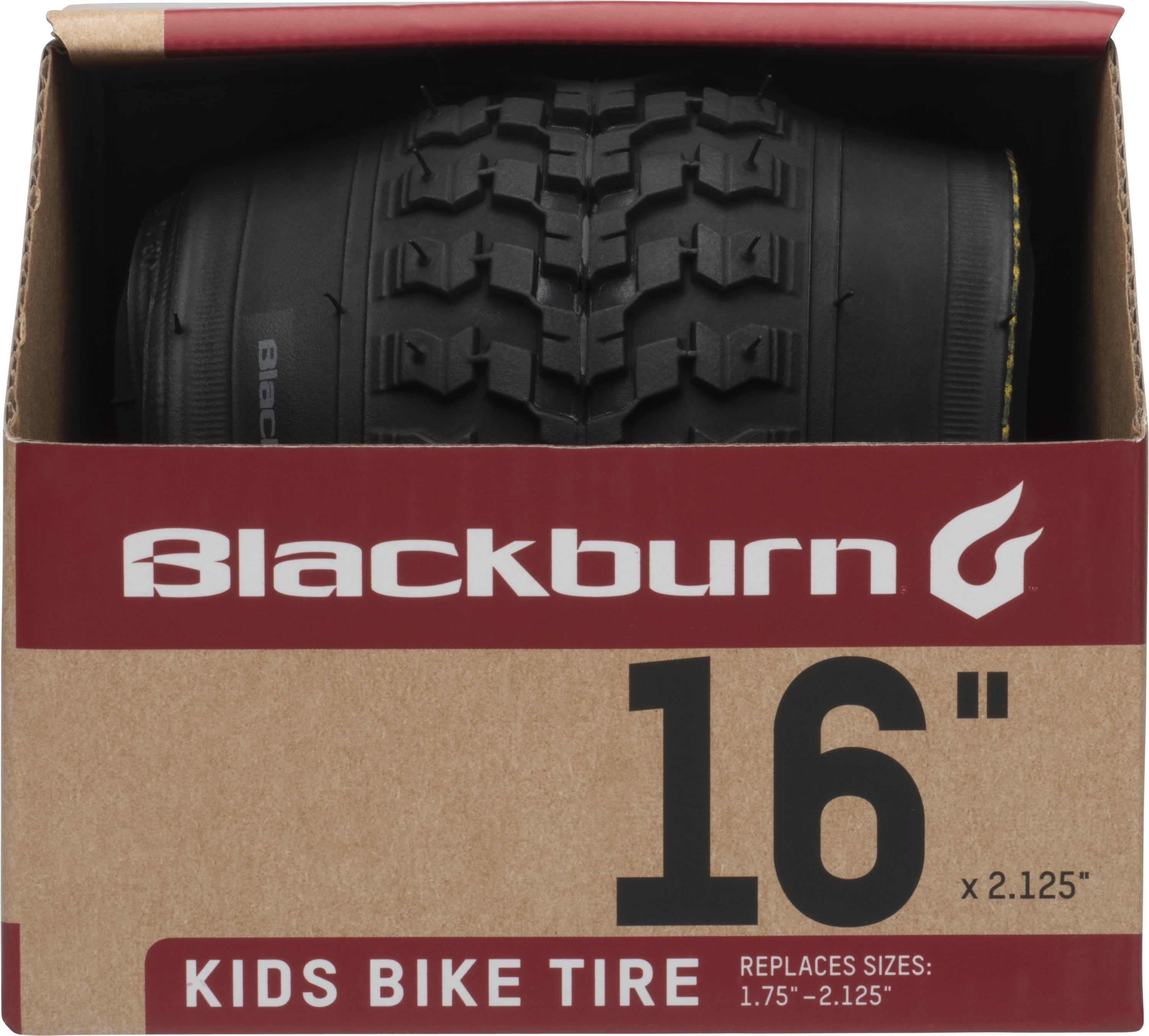 Bell Kids Bike Tire 16” X 2.125” Black Bicycle Tire Fits 1.75”-2.125” 
