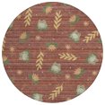 thumbnail image 2 of Addison Rugs Chantille Indoor/Outdoor Transitional Kids Garnet Machine Washable Round Rug, 8' x 8', 2 of 7