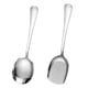 thumbnail image 1 of 1 juego de cucharas reutilizables para servir alimentos, cucharas para servir banquetes, cucharas para servir de acero inoxidable., 1 of 6