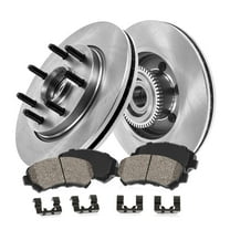 Callahan Brake Parts Brake Kit for Ford F-150 2004-2008, Lincoln Mark LT 2006-2008 Front Replacement Brake Rotors with Ceramic Brake Pads EBYK043663
