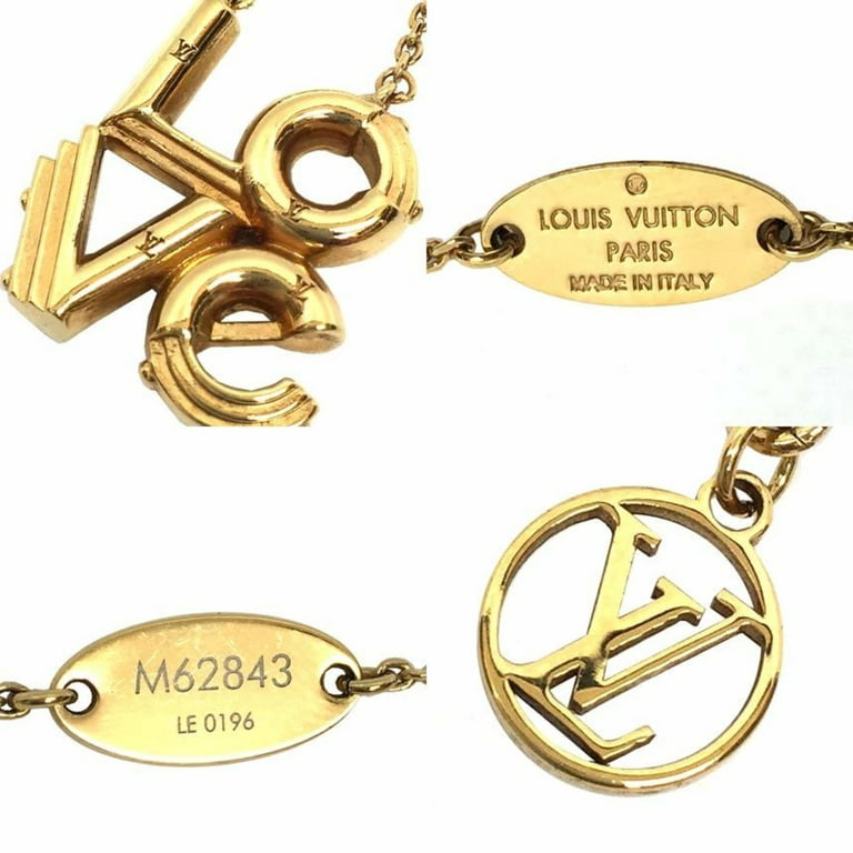 Louis Vuitton LV & Me Bracelet, Letter A, Gold, One Size