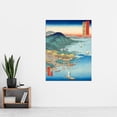 thumbnail image 2 of Daijingu Shrine in Kashima Hitachi Province Utagawa Hiroshige Japanese Woodblock Extra Large XL Wall Art Poster Print, 2 of 3