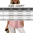 thumbnail image 3 of Holzkary Women's Crew Neck Long Sleeve Shirts Waffle Knit Loose Tops Basic Tees 2025 Casual Comfy Fall Outfits Clothes Side Split Basic Loose Tops 2025 Crew Neck Tops A Little Run Big White Xxl, 3 of 8