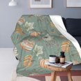 thumbnail image 6 of Fall Throw Blanket Fall Decor Blanket Autumn Pumpkin Leaves Farmhouse Truck Flannel Fleece Throw Blanket for Couch Super Warm Cozy Plush Lightweight Seasonal Bedding Blanket for Kids Adults 40"x50", 6 of 6
