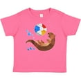 thumbnail image 3 of Inktastic Cute Otter and Beachball Boys or Girls Baby T-Shirt, 3 of 5