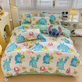 thumbnail image 1 of Stitch Mickey Mouse Bedding Set Sheets Cartoon Print 4-piece Polyester Bed Sheet Set Bedspread Quilt Set Christmas Gift, 1 of 4
